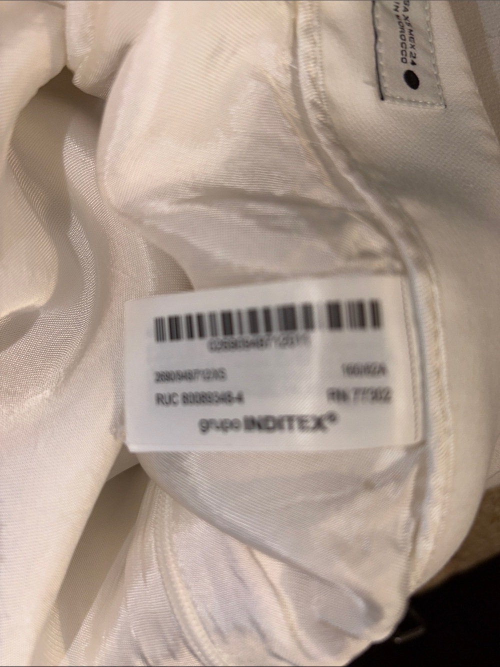 Zara High Waisted Tailored Fully Lined Mini Shorts or Skorts-Oyster White SZ Sm - Picture 3 of 6